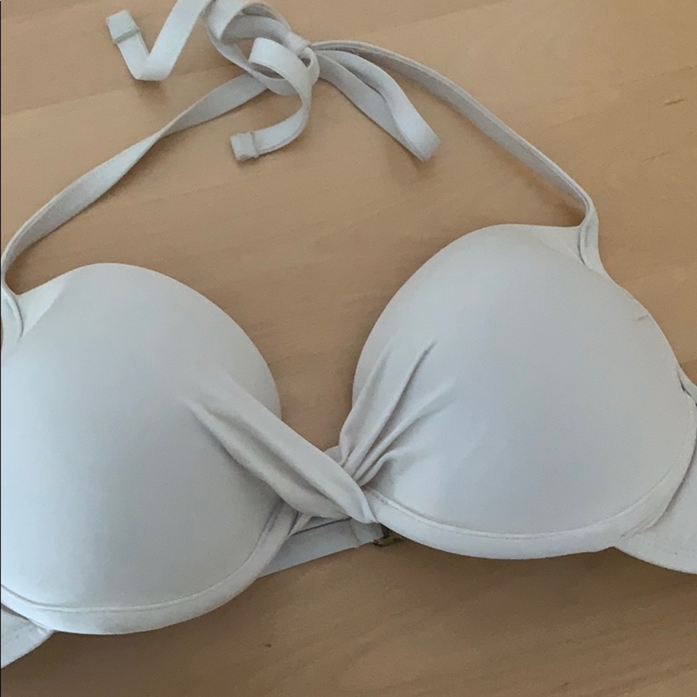 white bikini top